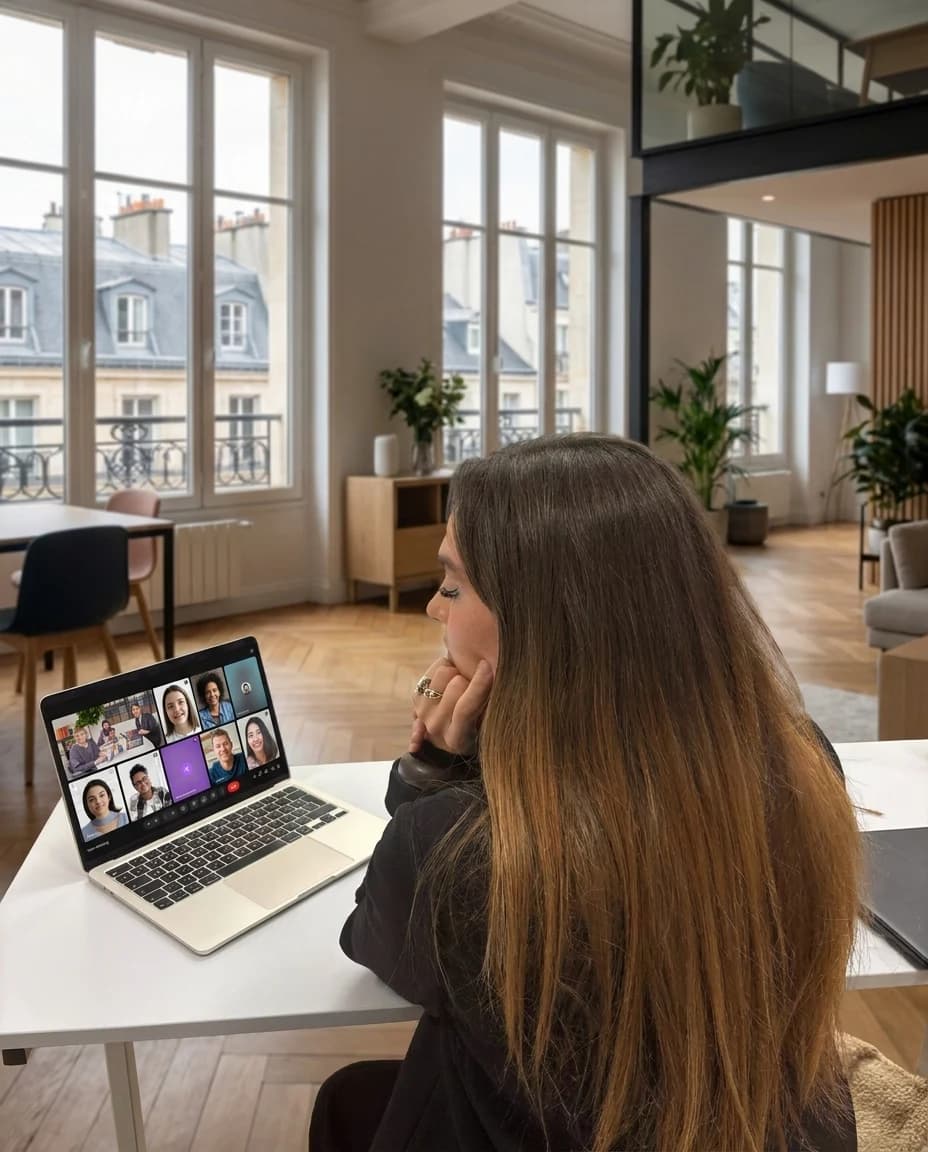 Bureau de Marie, livres de droit et café — ambiance atelier juriste