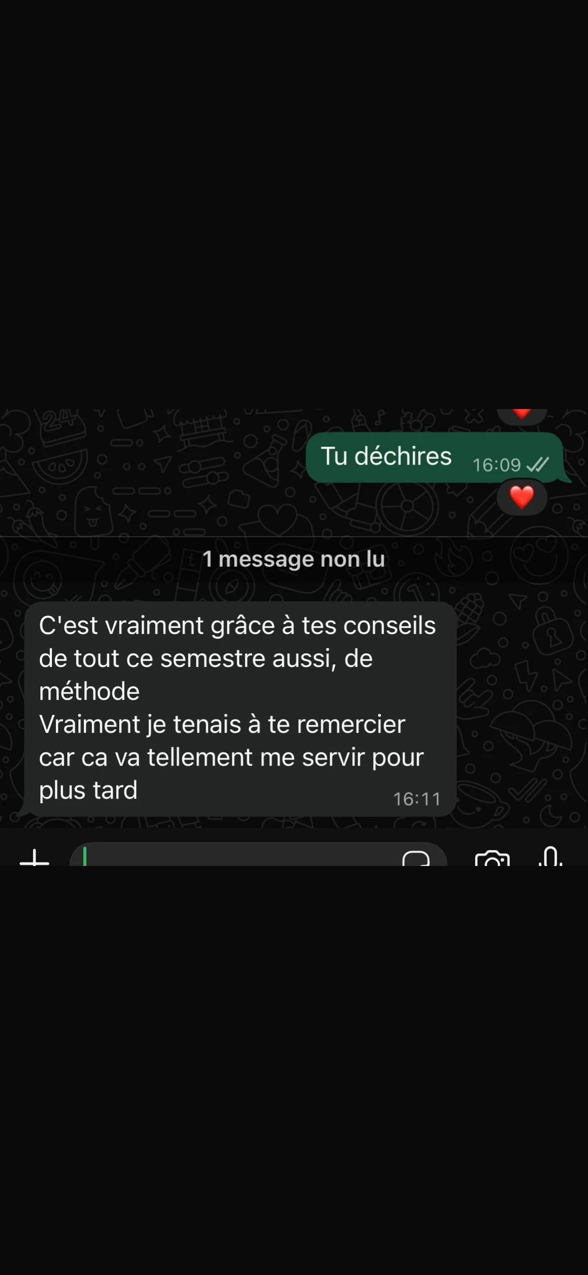 Capture d'un 14/20 obtenu en droit constitutionnel après correction de copie par Marie Terki